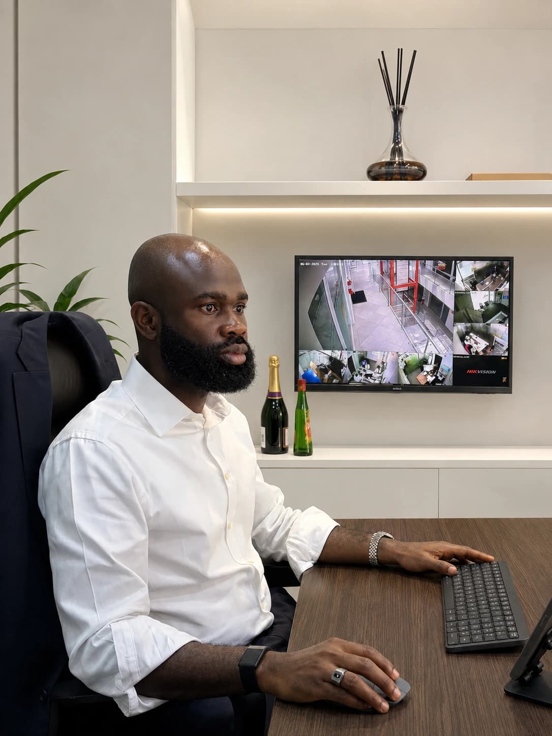 ERAD Investment executive seated at a desk in the office