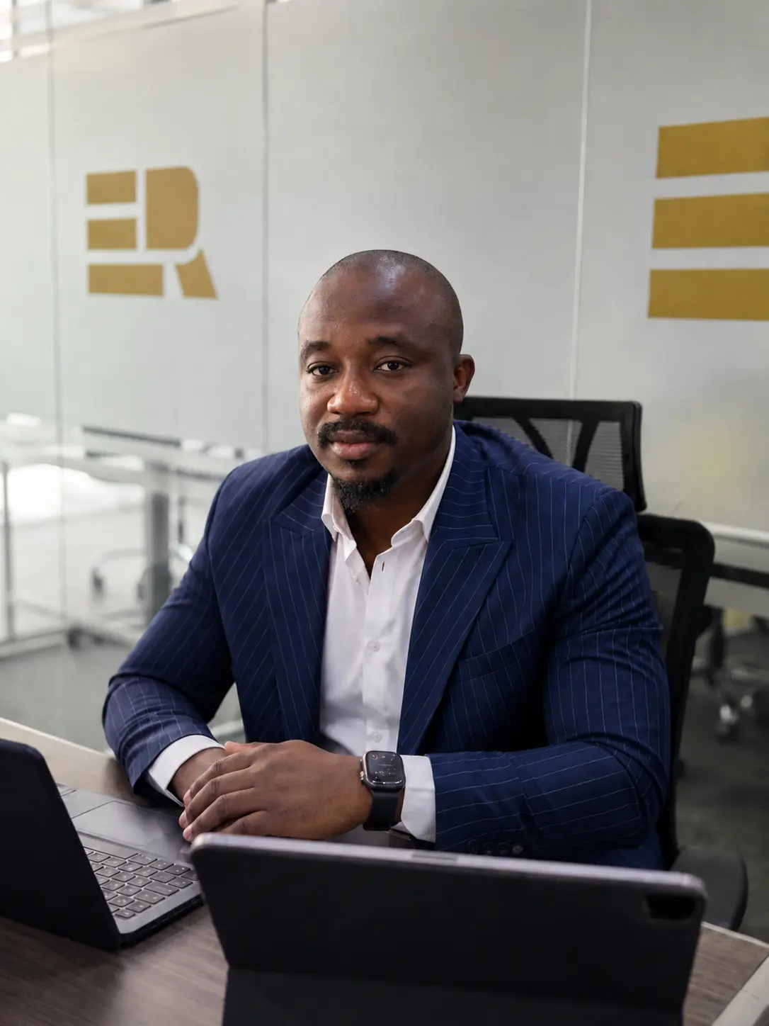 ERAD Investment advisor seated at a desk in the office